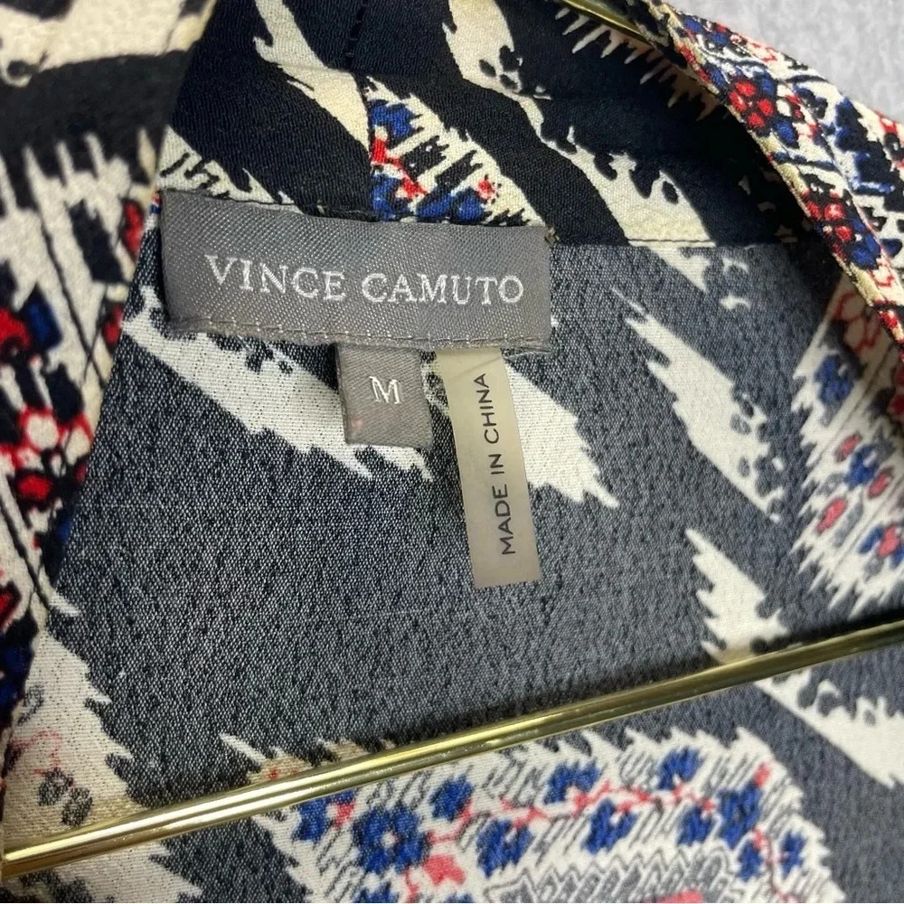 Vince Camuto Marrakesh Tapestry Fringed Open Front Cardigan - Picture 4 of 7